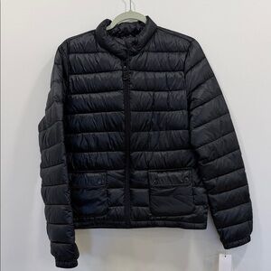 Calvin Klein Black Quilted Packable Bomber Jacket